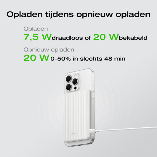 EcoFlow RAPID Mag powerbank (5000 mAh, 7,5 W, magnetische oplader) 