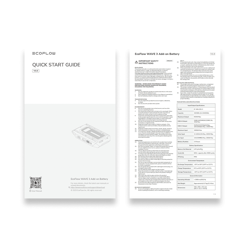 Veiligheidsinstructies, beknopte handleiding en garantiekaart