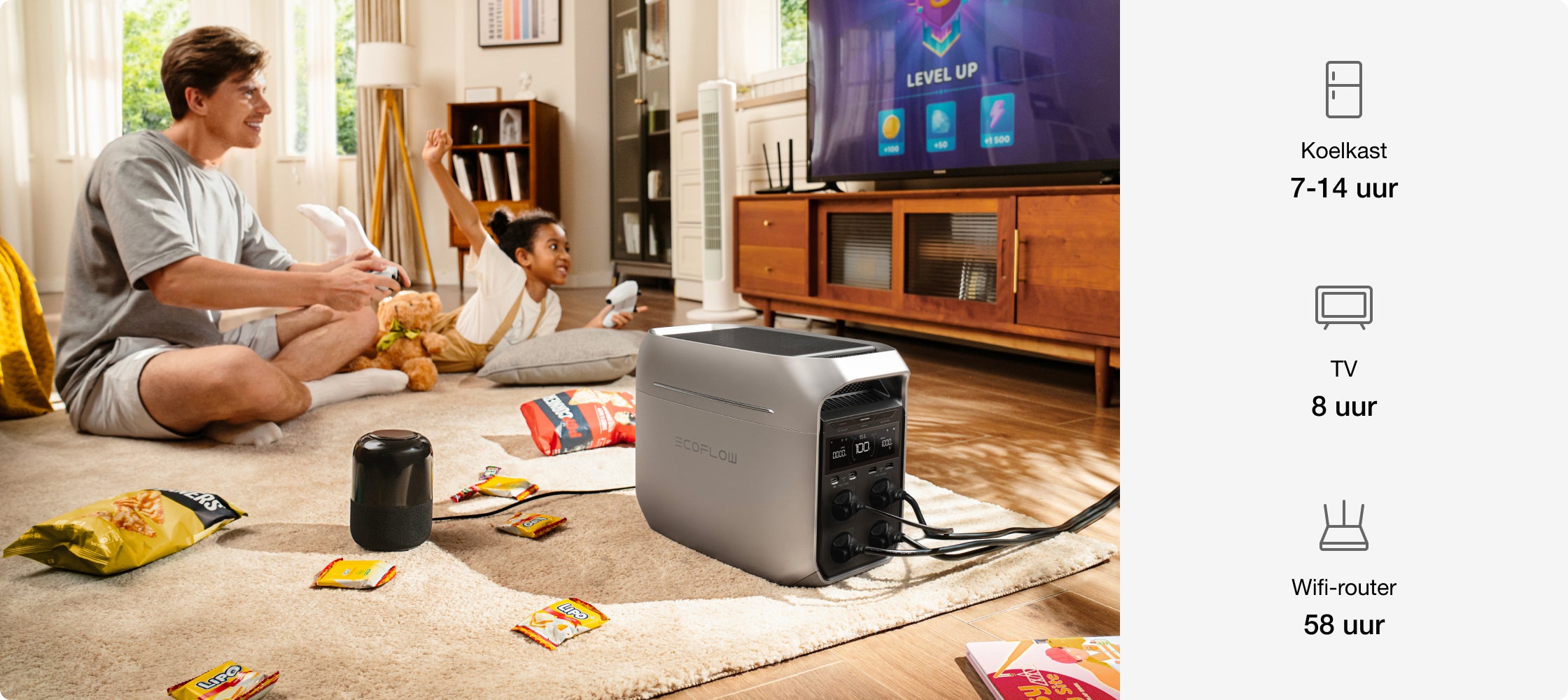 Krachtige uitgang, onmerkbare werking.