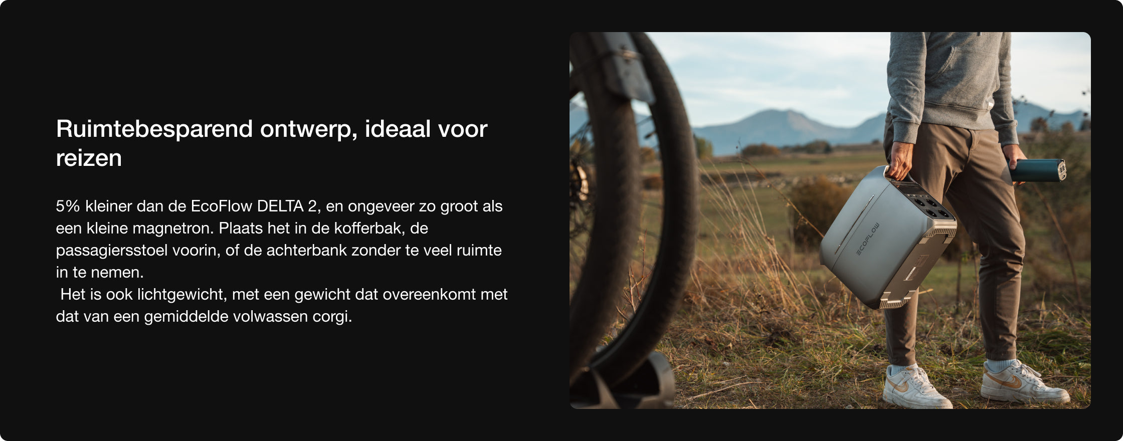 Compact en draagbaar ontwerp past moeiteloos in elke ruimte