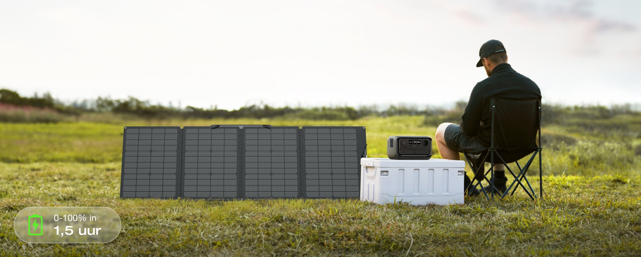 4 laadopties, veilig opladen 0-100% in 1 uur