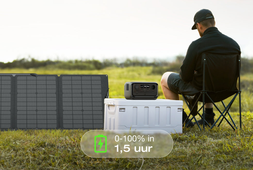 4 laadopties, veilig opladen 0-100% in 1 uur