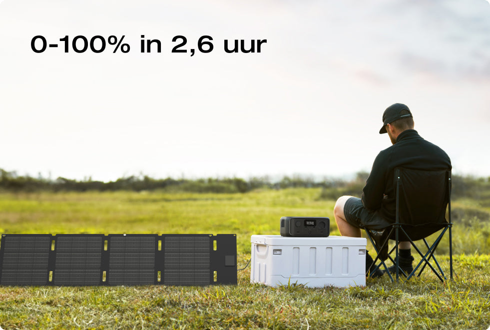 4 laadopties, veilig opladen 0-100% in 1 uur