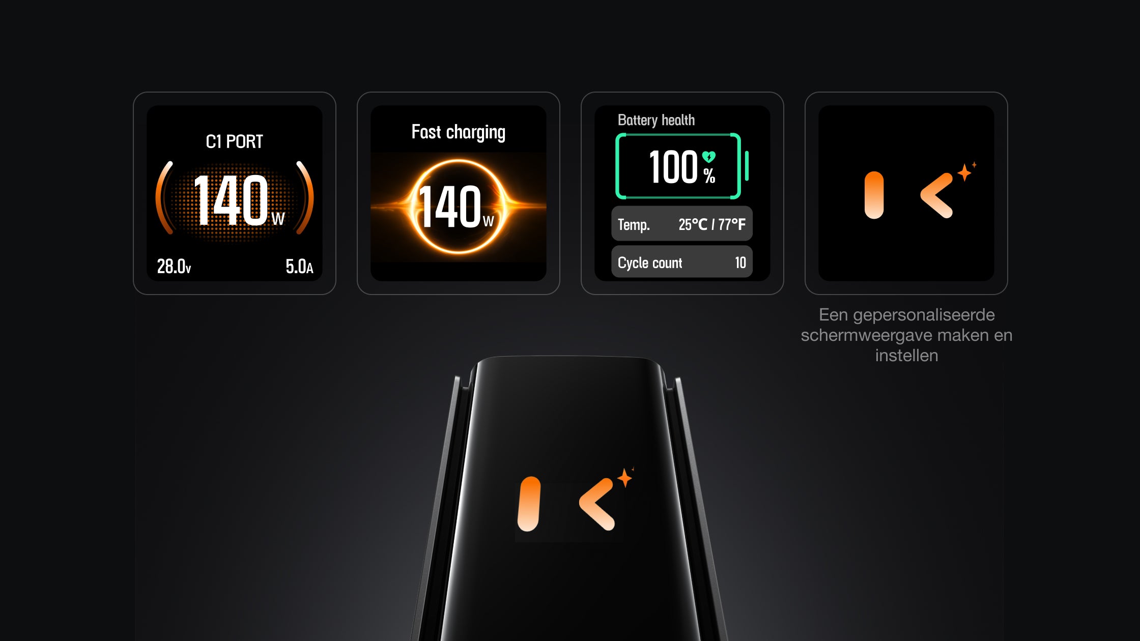 In-app energiebeheer en aanpassing