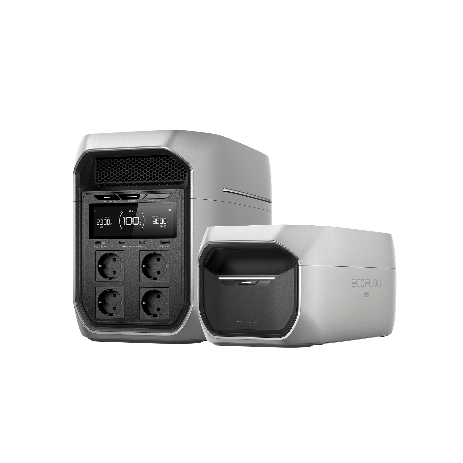 EcoFlow DELTA 3 Max Plus + Extra slimme accu DELTA 3 Max Plus
