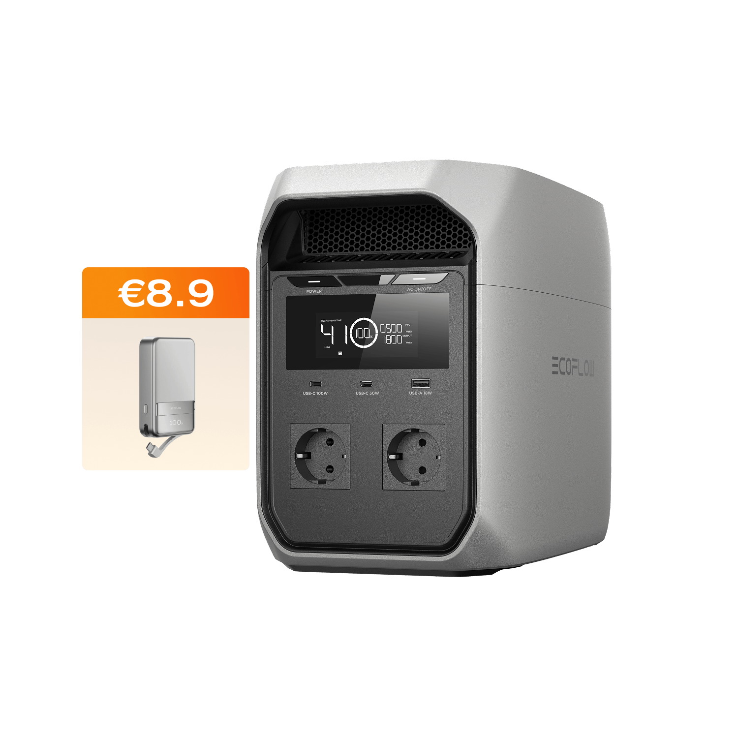 EcoFlow DELTA 3 Classic (1024Wh) draagbaar energiestation