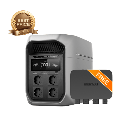 EcoFlow DELTA 3 Max Series (2048Wh) Portable Power Station DELTA 3 Max Plus (2048Wh) / 500W Alternator Charger for free