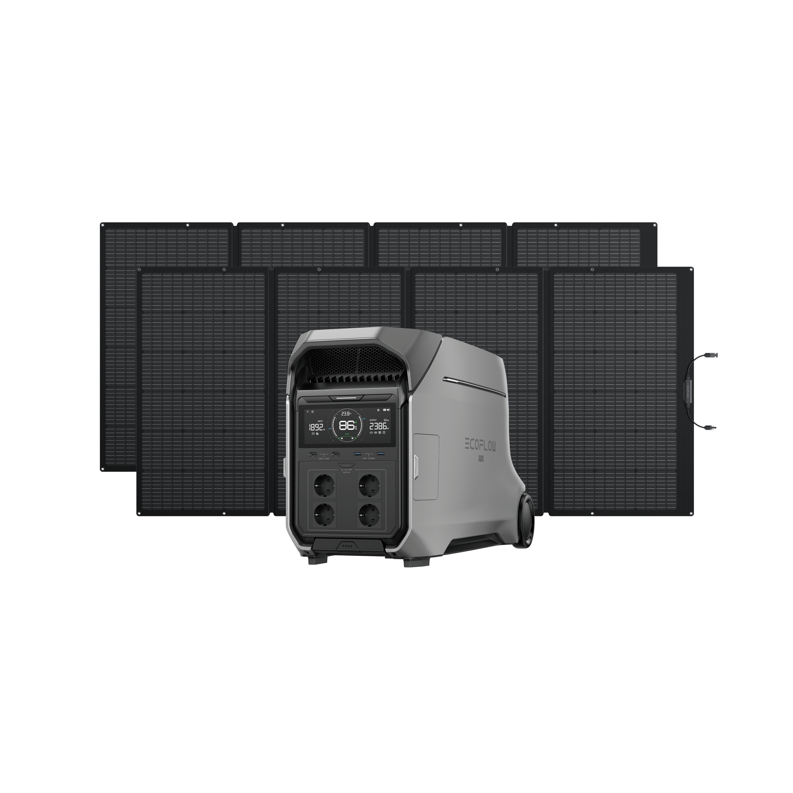 EcoFlow DELTA Pro 3 DELTA Pro 3 + 400 W Draagbaar Zonnepaneel