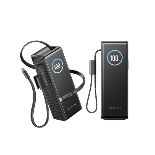 EcoFlow RAPID powerbank (25.000 mAh, 170 W, 100 W feitelijk intrekbare kabels) 