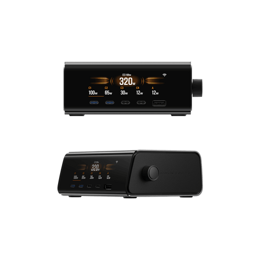 EcoFlow RAPID Pro desktoplader (320 W, 5 poorten, GaN)