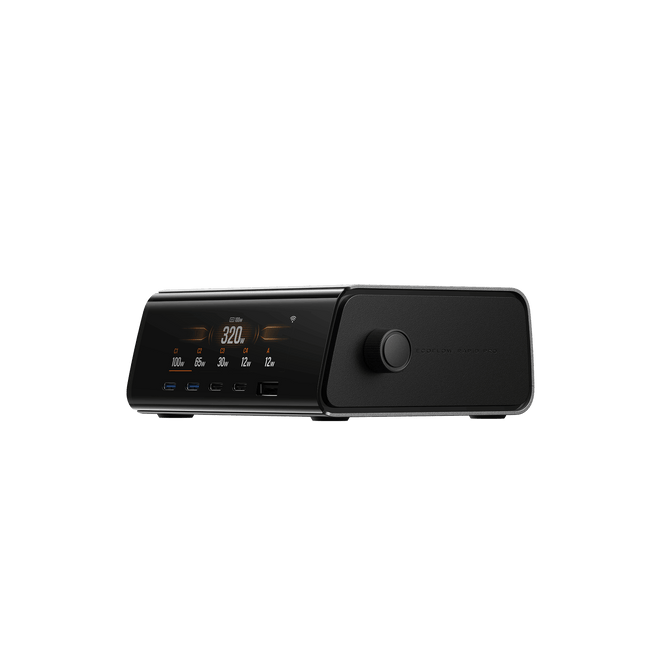 EcoFlow RAPID Pro desktoplader (320 W, 5 poorten, GaN)