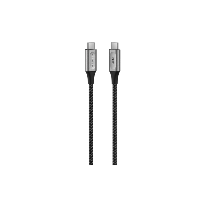 EcoFlow RAPID Pro USB-C naar USB-C kabel (240 W, nylon)