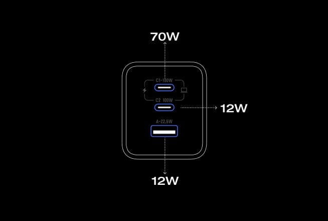 Laad 3 apparaten tegelijkertijd op